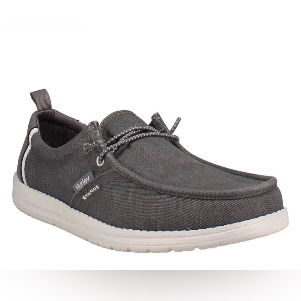 Hurley Men's Laguna Sneakers Lightweight Breathable Slip On Bungee Gray Size 11